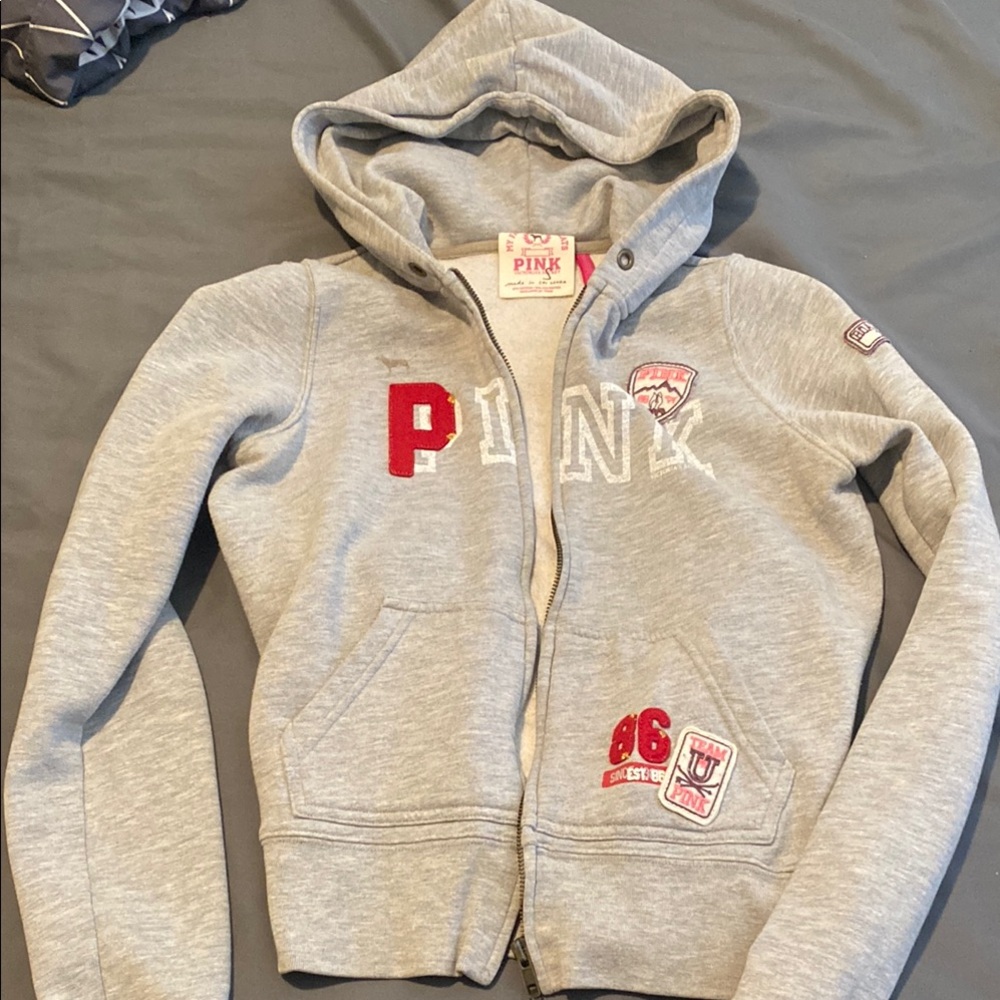 PINK Victoria's Secret Gray Hoodie